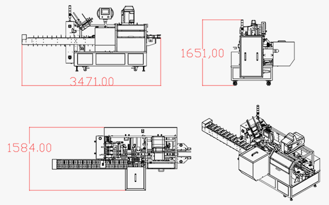 LY300-2自動裝盒機尺寸圖紙